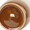 Vintage West Germany Vaas Geglazuurd Keramiek Bruin Creme 33cm Vintage West Germany Vaas Geglazuurd Keramiek Bruin Creme 33cm