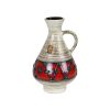Vaas Klein West Germany Dumbler Breiden Rood Beige 21cm