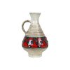 Vaas Klein West Germany Dumbler Breiden Rood Beige 21cm