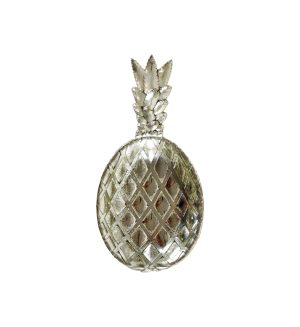 Ananas Verzilverd Metaal XL Schaal Fruitschaal Vide Poche 40cm