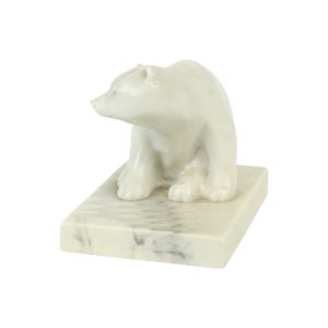 IJsbeer Beeld Sculptuur Hars Pearlite Marblecraft Canada 12cm