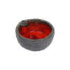 Fat Lava Aardewerk Keramiek Asbak Fel Rood Plem Vintage 13cm Fat Lava Aardewerk Keramiek Asbak Fel Rood Plem Vintage 13cm