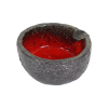 Fat Lava Aardewerk Keramiek Asbak Fel Rood Plem Vintage 13cm Fat Lava Aardewerk Keramiek Asbak Fel Rood Plem Vintage 13cm