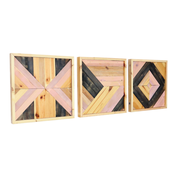Muur Kunst Decoratie Rustiek Teruggewonnen Hout Patroon Karaktervol Verweerd 43x43cm Wall Art Decoratie Rustiek Teruggewonnen Hout Patroon Karaktervol Verweerd 43x43cm