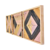Muur Kunst Decoratie Rustiek Teruggewonnen Hout Patroon Karaktervol Verweerd 43x43cm Wall Art Decoratie Rustiek Teruggewonnen Hout Patroon Karaktervol Verweerd 43x43cm