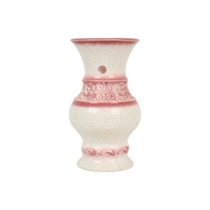 Roze Vintage Vaas West Germany Bloemen Üebelacker Keramik 634-30