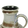 Blauwe Oranje Vintage Vaas West Germany Üebelacker Keramik 1808-20