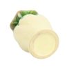 Kleine West Germany Vaas Crème Groen Craquelé Geglazuurd Keramiek 15cm Kleine West Germany Vaas Crème Groen Craquelé Geglazuurd Keramiek 15cm
