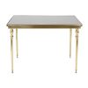 Vintage Messing Koperen Salontafel Maison Jansen Rookglas Design Frankrijk