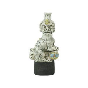 Karaf Garnier Liqueurs Komainu Guardian Lion Foo Dog Keramiek Italy 28cm