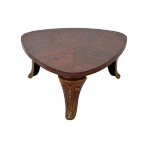 Vintage Plantentafel XL Driehoekig Formica Gietijzer Poten Emaille Frankrijk Vintage Plantentafel XL Driehoekig Formica Gietijzer Poten Emaille Frankrijk