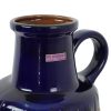 Vintage West Germany Aardewerk Scheurich Blauw Oranje Fat Lava 408-40