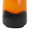 Fat Lava West Germany Vaas Aardewerk Scheurich Oranje Rood Zwart 408-40