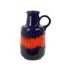 Vintage West Germany Aardewerk Scheurich Blauw Oranje Fat Lava 408-40
