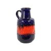 Vintage West Germany Aardewerk Scheurich Blauw Oranje Fat Lava 408-40