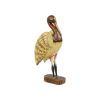 Massief Houten Tropische Vogel Beeld Sculptuur Handbeschilderd Massief Houten Tropische Vogel Beeld Sculptuur Handbeschilderd 42cm