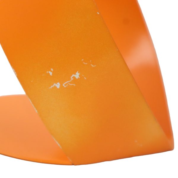 Abstracte Oranje Tafellampen Set van 2 Gevormd Metaal Sixties Abstracte Oranje Tafellampen Set van 2 Gevormd Metaal Sixties