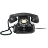 Vintage Zwarte Telefoon Draaischijf Kiesschijf ATEA Bakeliet 1960