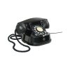 Vintage Zwarte Telefoon Draaischijf Kiesschijf ATEA Bakeliet 1960