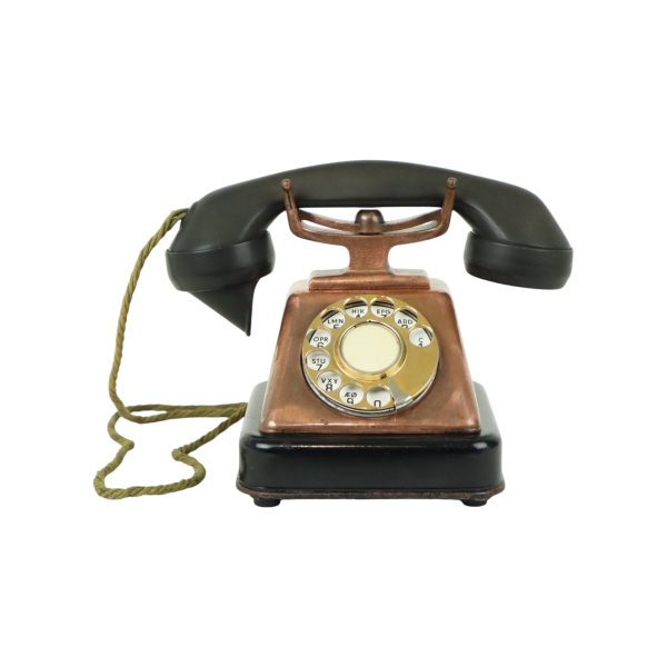 Oude Draaischijf Telefoon Rood Koper Bakeliet KTAS Jaren 30