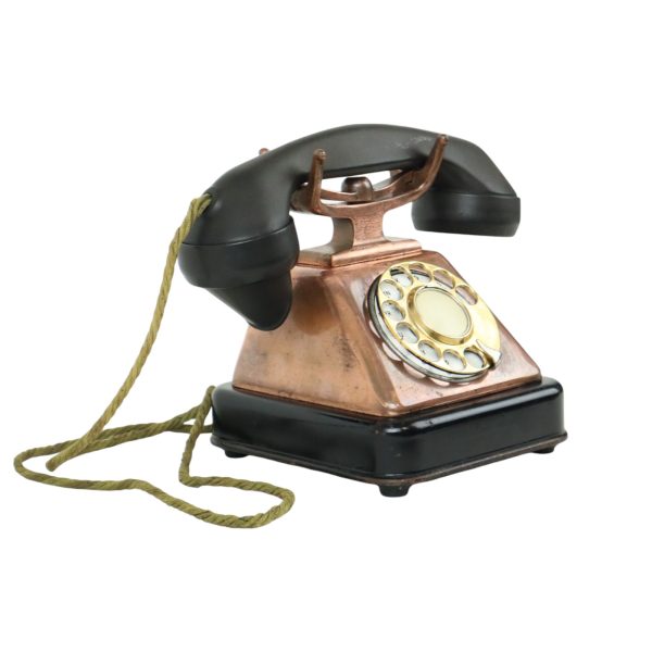 Oude Draaischijf Telefoon Rood Koper Bakeliet KTAS Jaren 30