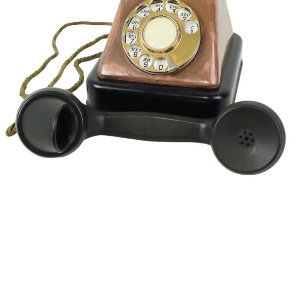 Oude Draaischijf Telefoon Rood Koper Bakeliet KTAS Jaren 30