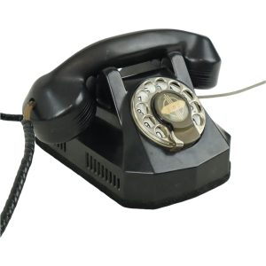 Oude Amerikaanse Draaischijf Telefoon Bakeliet Monophone