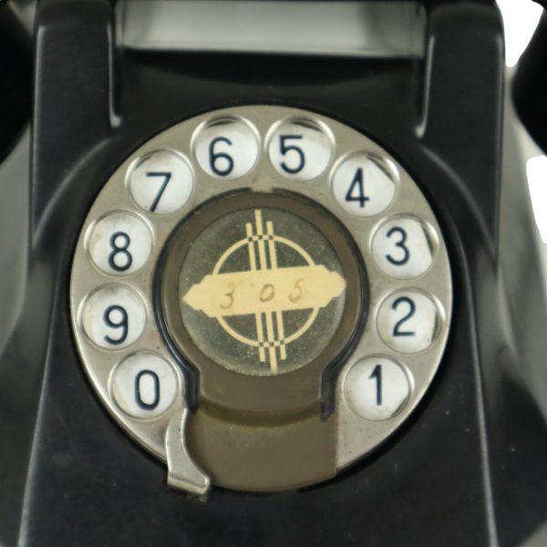 Oude Amerikaanse Draaischijf Telefoon Bakeliet Monophone