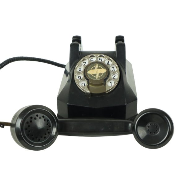Oude Amerikaanse Draaischijf Telefoon Bakeliet Monophone