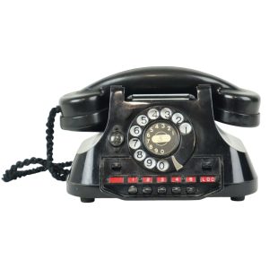Zware Oude Draaischijf Telefoon Metaal Bakeliet ATEA Type 1949