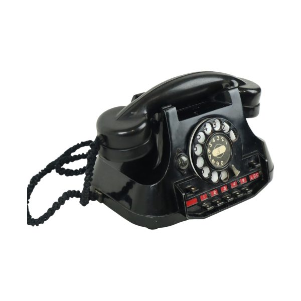 Zware Oude Draaischijf Telefoon Metaal Bakeliet ATEA Type 1949
