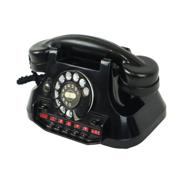 Zware Oude Draaischijf Telefoon Metaal Bakeliet ATEA Type 1949