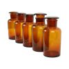 Grote Oude Apotheker Medische Flessen Potten Set Bruin Amber Glas