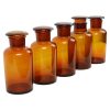Grote Oude Apotheker Medische Flessen Potten Set Bruin Amber Glas
