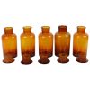 Grote Oude Apotheker Medische Flessen Potten Set Bruin Amber Glas