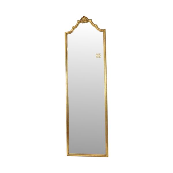 Deknudt Smalle Hal Spiegel Bladgoud Verguld Klassiek Kroon 133cm