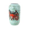 Zeldzame Scheurich Vaas XL West Germany Paard Strijdwagen 546-50
