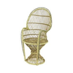 Vintage Emanuelle Poppenstoel Pauwstoel Peacock 40cm
