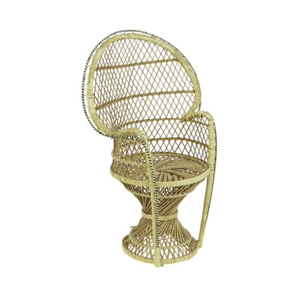 Vintage Emanuelle Poppenstoel Pauwstoel Peacock 40cm