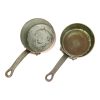 Set van 2 Decoratieve Steelpannen Koper Staal Frankrijk