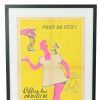 Vintage Ingelijste Poster Loterie Nationale France Fifties Reclame M. Pineau