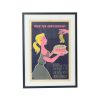 Vintage Ingelijste Poster Loterie Nationale France Fifties Reclame M. Pineau