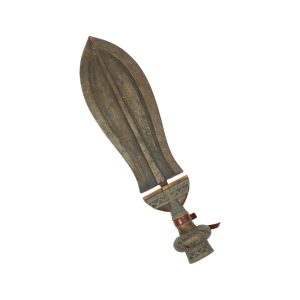 Vintage Kuba Ikul Metalen Ceremonieel Mes Kort Zwaard Congo