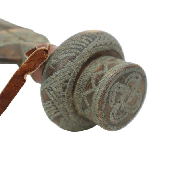Vintage Kuba Ikul Metalen Ceremonieel Mes Kort Zwaard Congo