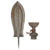 Vintage Kuba Ikul Metalen Ceremonieel Mes Kort Zwaard Congo