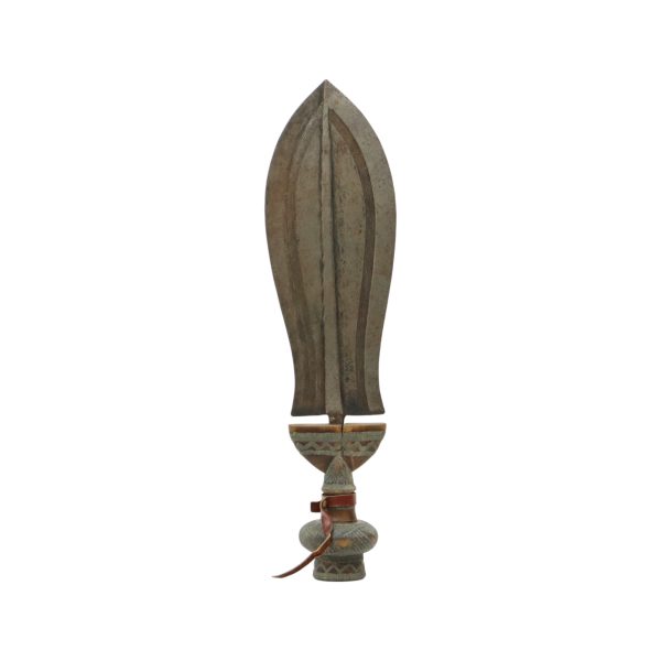 Vintage Kuba Ikul Metalen Ceremonieel Mes Kort Zwaard Congo