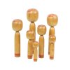 Lot van 7 Kokeshi Poppen Tomio Sato Handgeschilderd Hout Japan Lot van 7 Kokeshi Poppen Tomio Sato Handgeschilderd Hout Japan