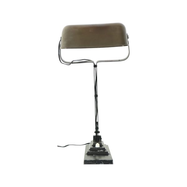 Art Deco Bureaulamp Notarislamp Erpe Model 52 Smeedijzer Bakeliet