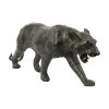 Mid Century Lederen Panter Beeld Liberty of London 43cm