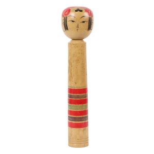 Grote Kokeshi Pop XL Formaat Handgeschilderd Hout Japan Showa 48cm